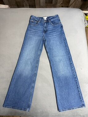 H&M High-Rise Flair Denim Jeans - Blue